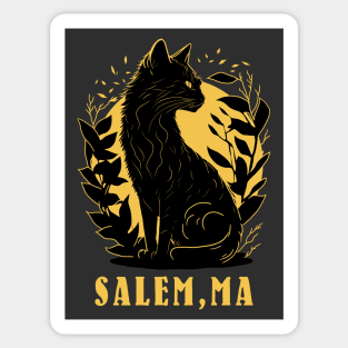 Black Cat Silhouette | Salem Sticker